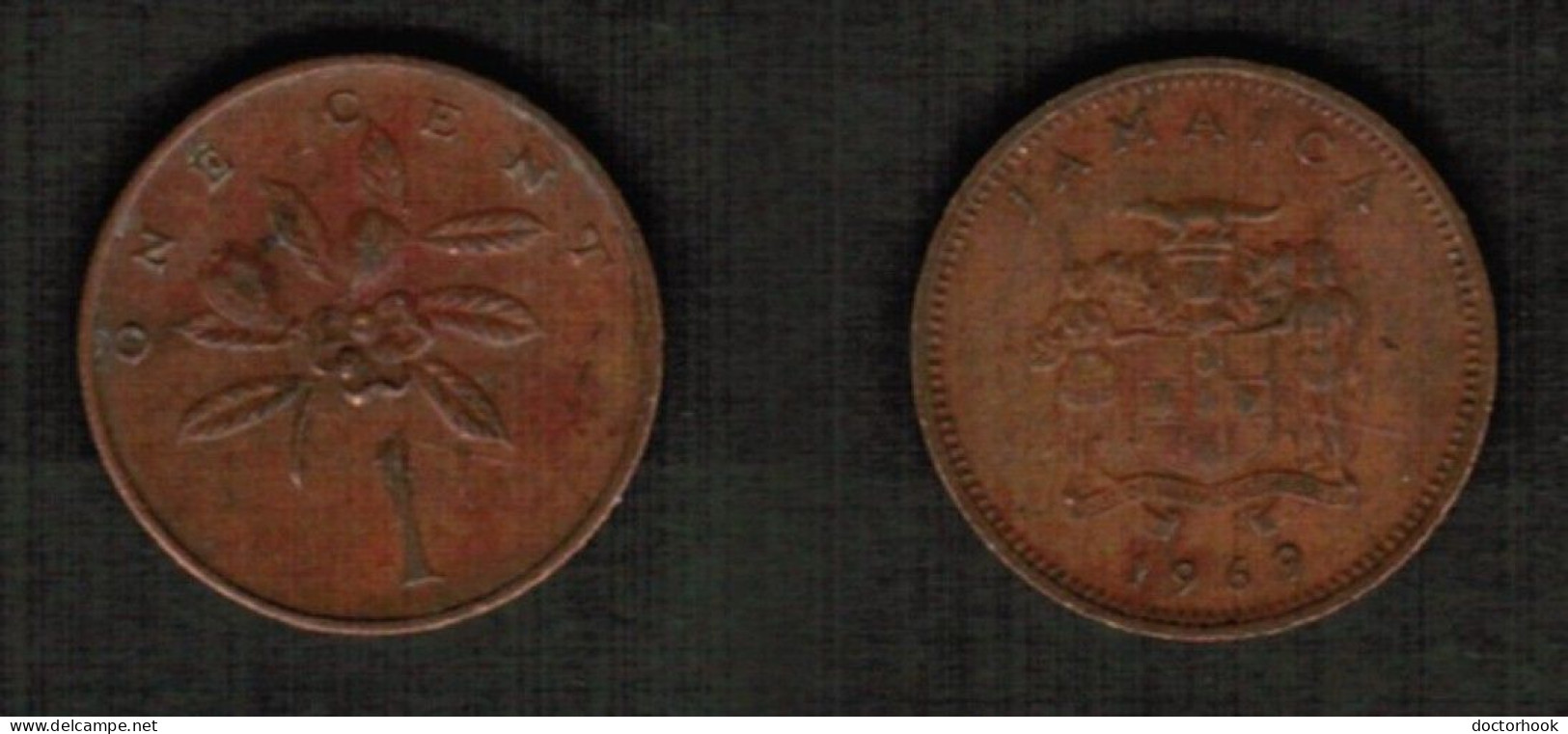 JAMAICA    1 CENT 1969 (KM # 45) #7706 - Jamaique