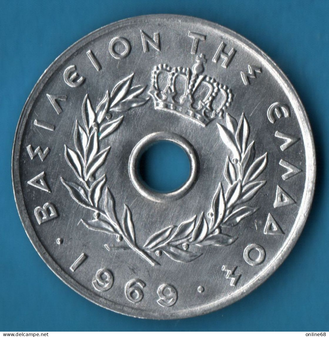 LOT MONNAIES 4 COINS : GREECE - HUNGARY - HONG-KONG - GUERNESEY - Kilowaar - Munten