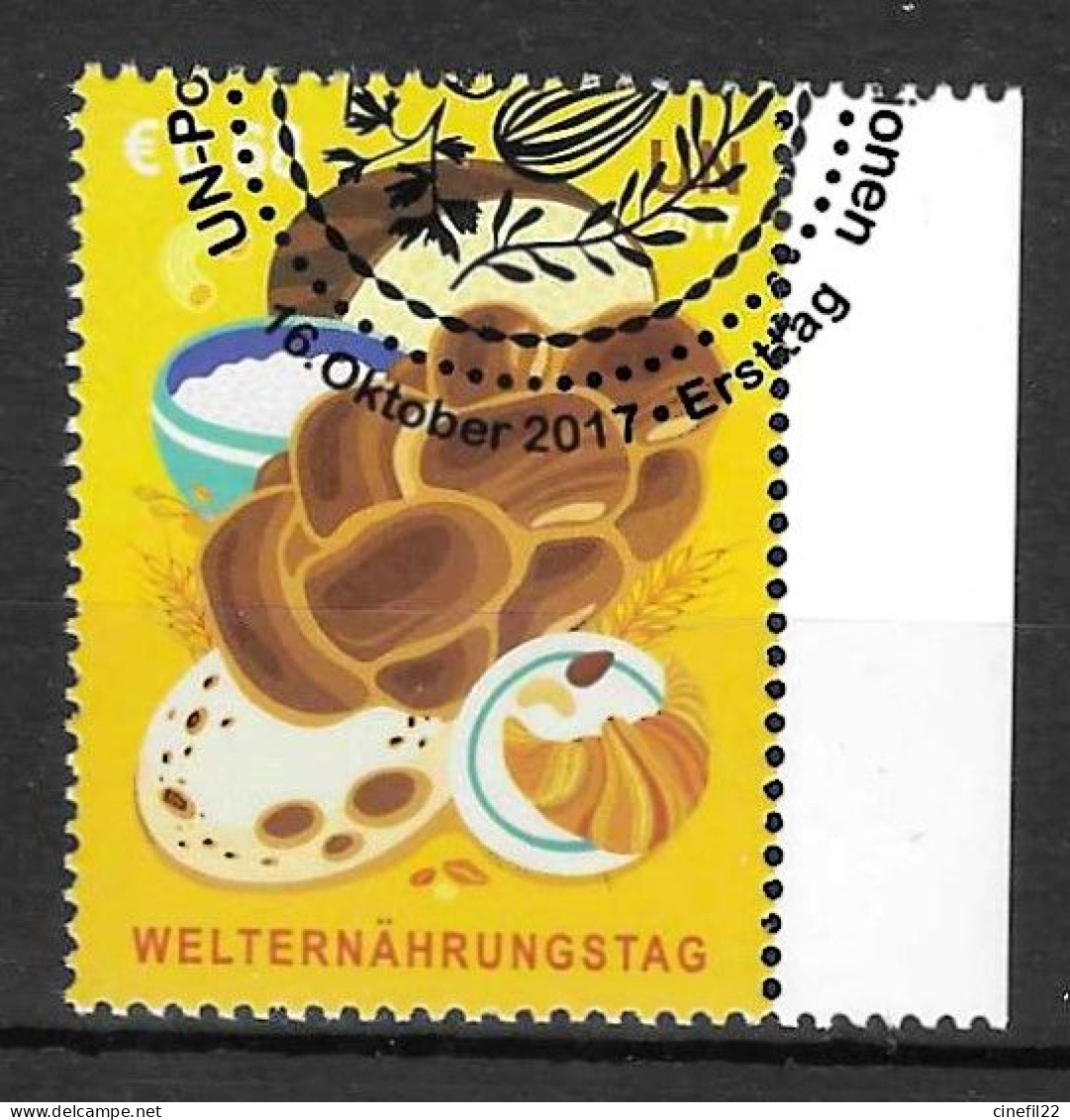 ONU, Nations-Unies, Vienne, Journée Mondiale De L'Alimentation, Céréales 2017 Yv. 982 Oblitéré - Used Stamps