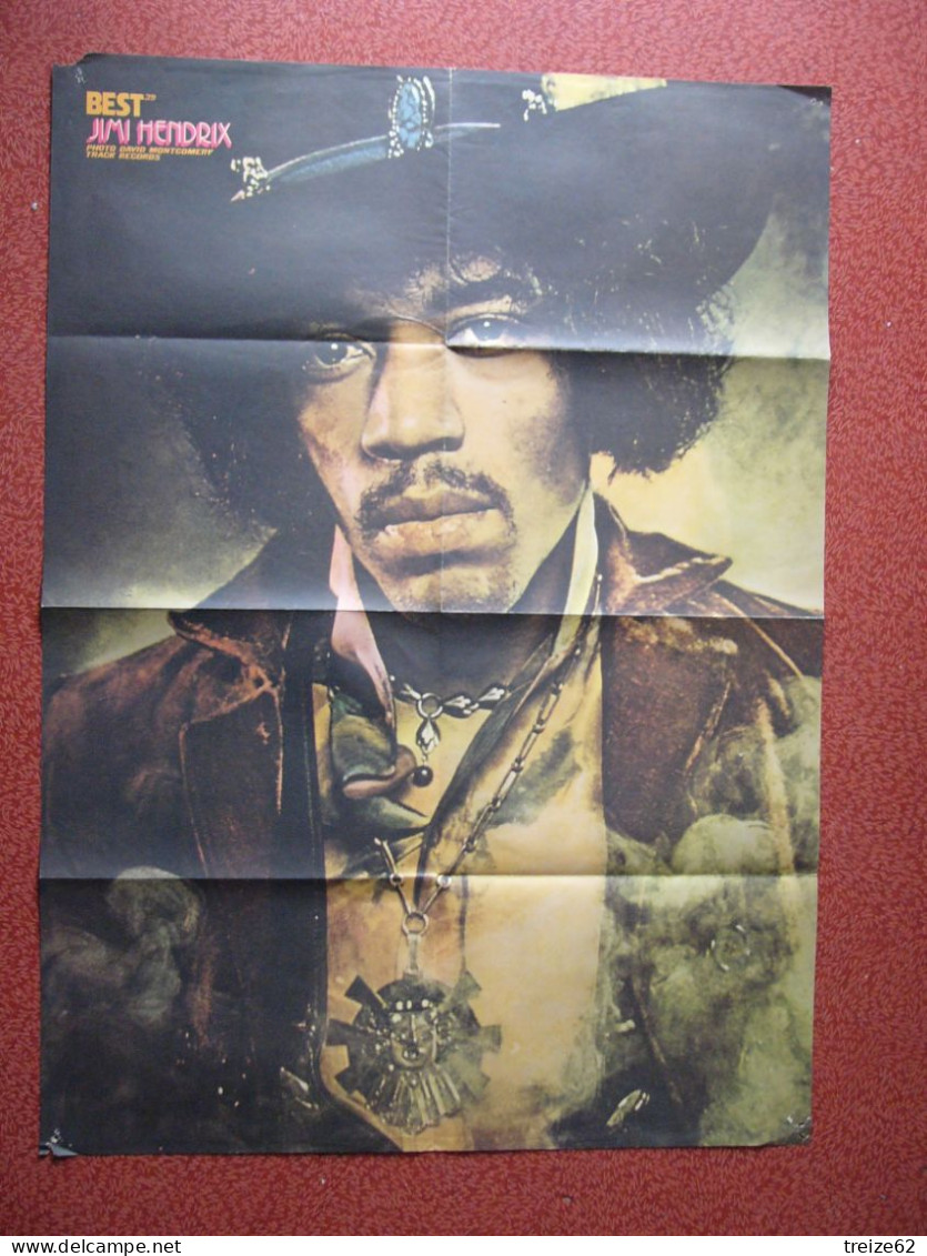 Poster BEST 39  Jimi Hendrix Photo David Montgomery 79 X 57 Cm - Afiches & Pósters