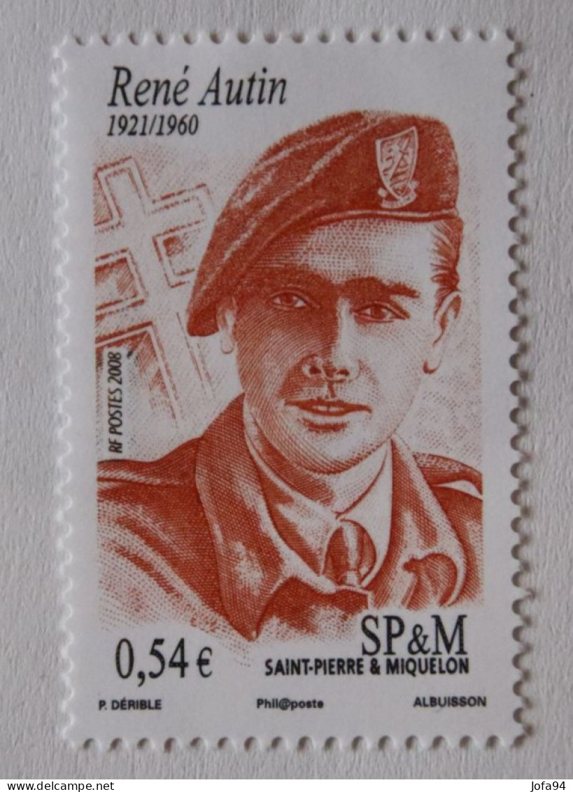 SPM 2008  René AUTIN (officier De L'armée)  YT 911   Neuf - Unused Stamps