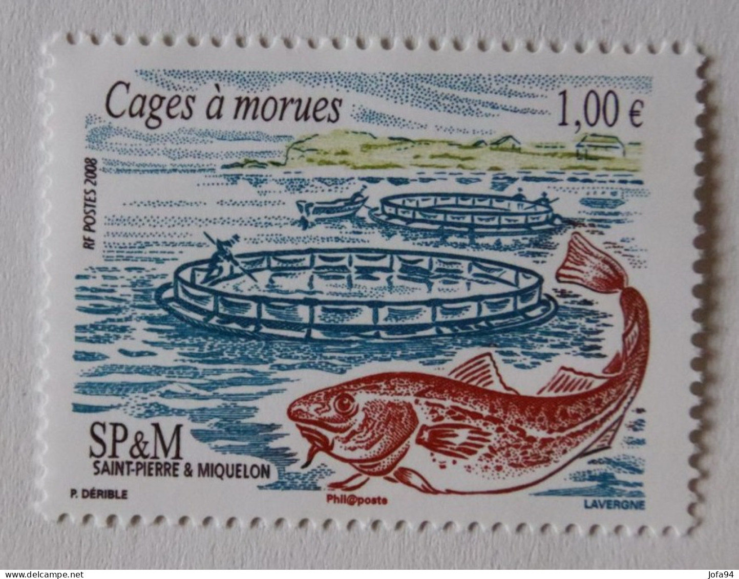 SPM 2008  Pêche Cages à Morues  YT 913  Neuf - Unused Stamps