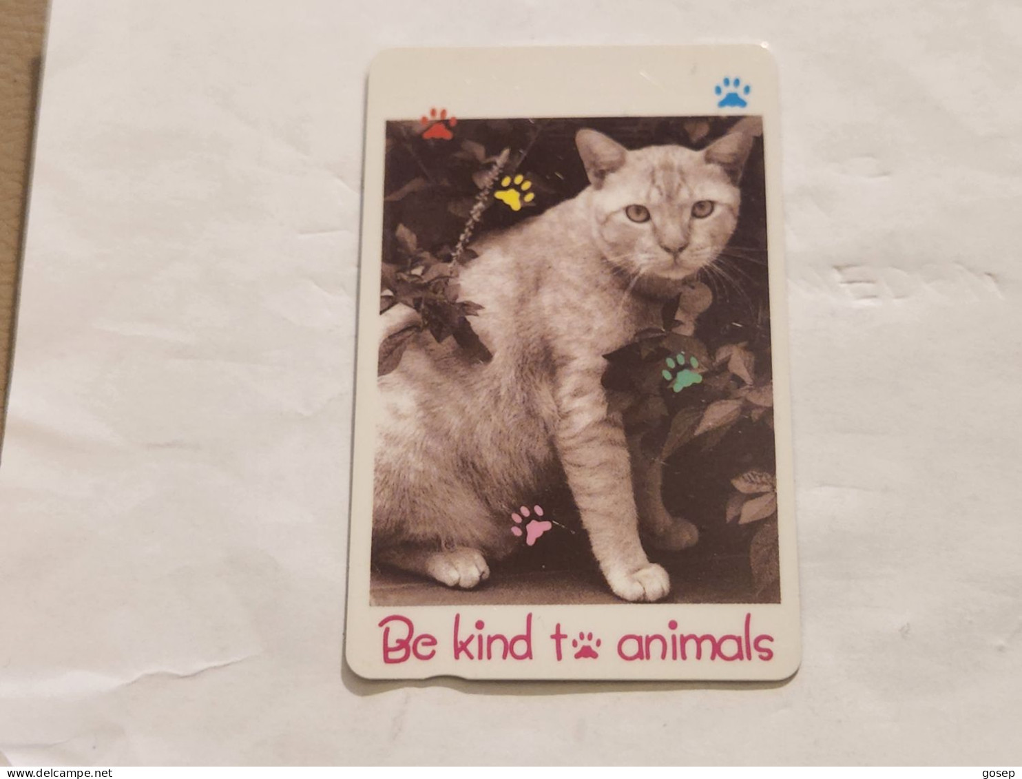 SINGAPORE-(76SIGD-0)-Pretty Cat-(283)(76SIGD-452124)($10)(1/1/1996)-used Card+1card Prepiad Free - Singapore