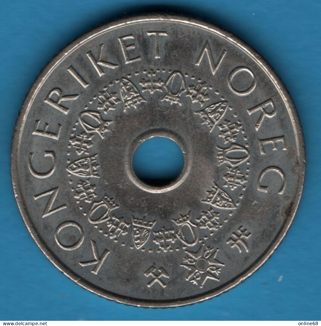 LOT MONNAIES 4 COINS : 2 X 1K + 2 X 5K NORWAY - Kilowaar - Munten