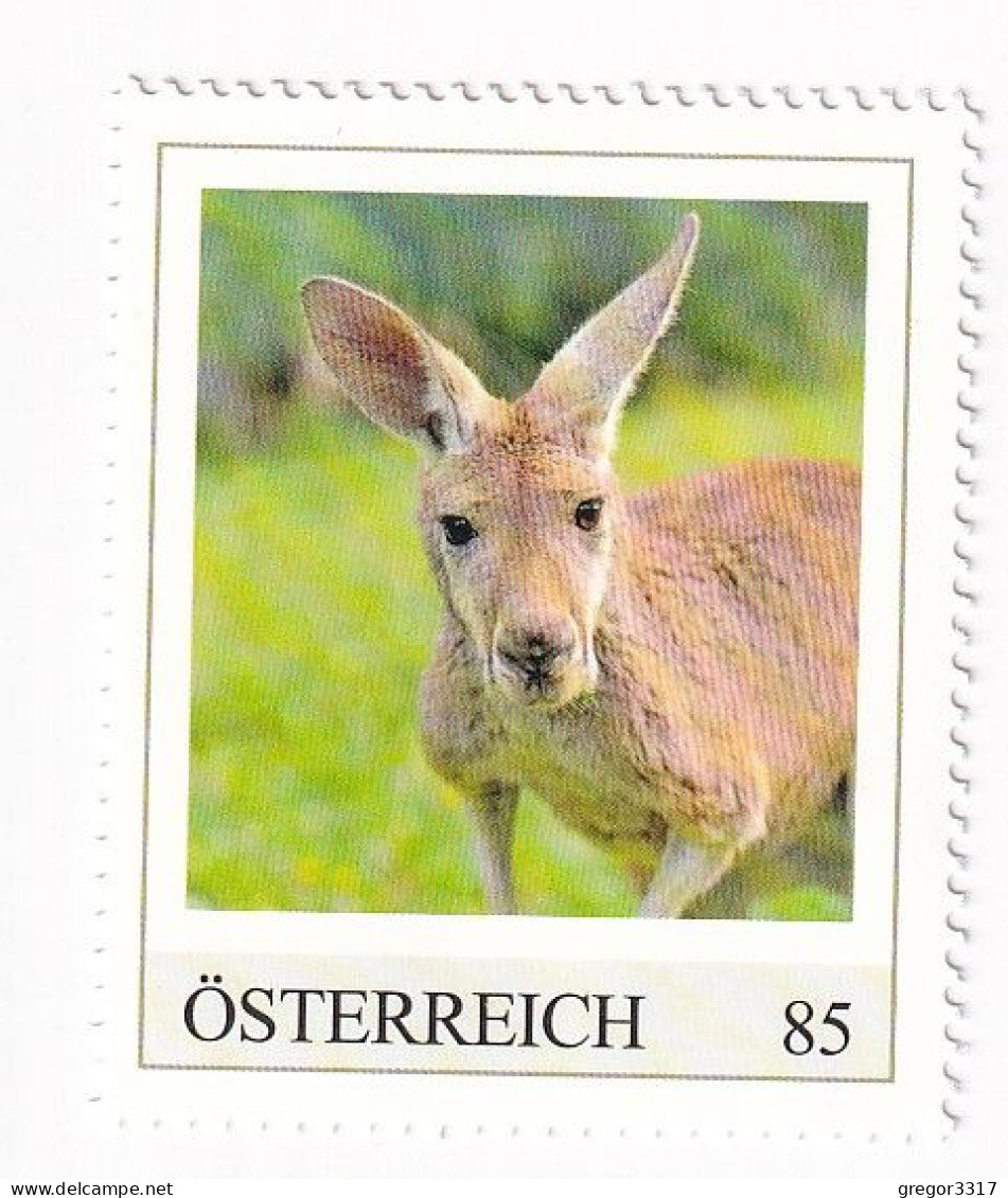 ÖSTERREICH - EXOTISCHE TIERE - KÄNGURU Australien - Personalisierte Briefmarke ** Postfrisch - Francobolli Personalizzati