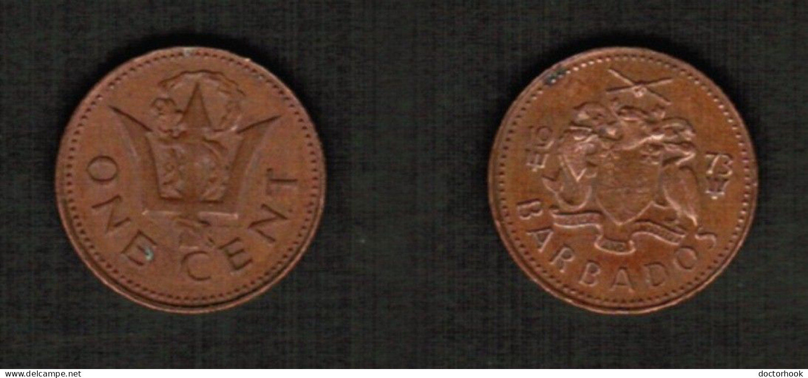 BARBADOS    1 CENT 1973 (KM # 10) #7709 - Barbados