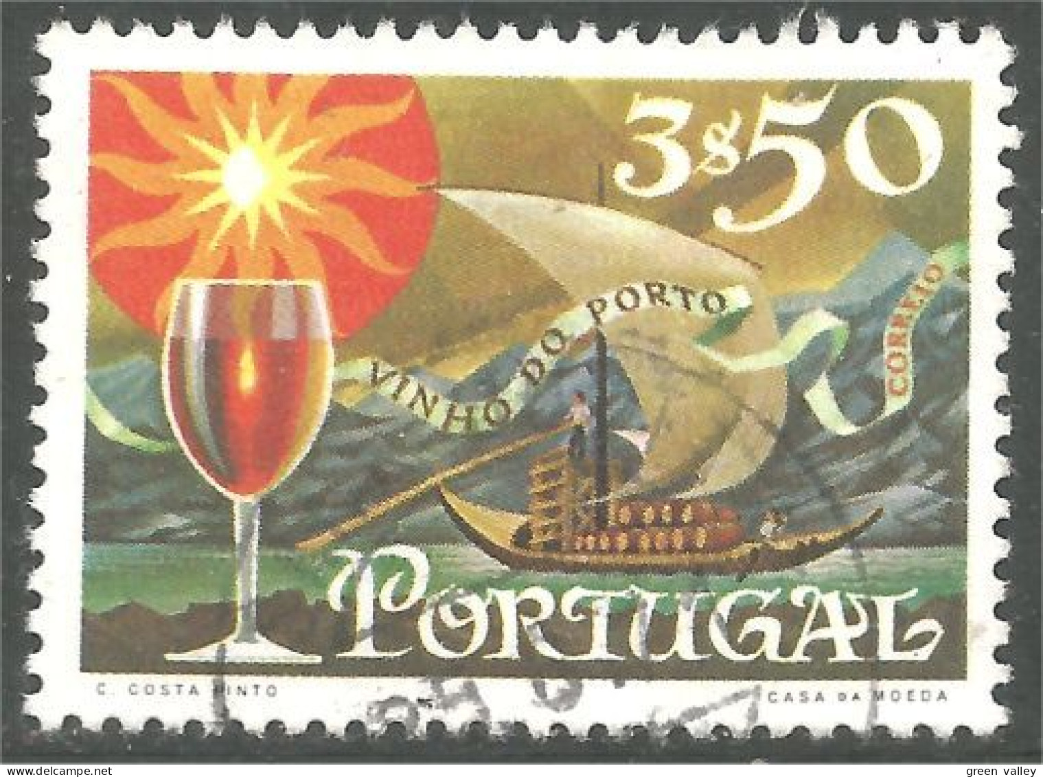 XW01-2460 Portugal Vinho Porto Vin Wine Wein Vino Bateau Boat Ship Schiff - Wein & Alkohol