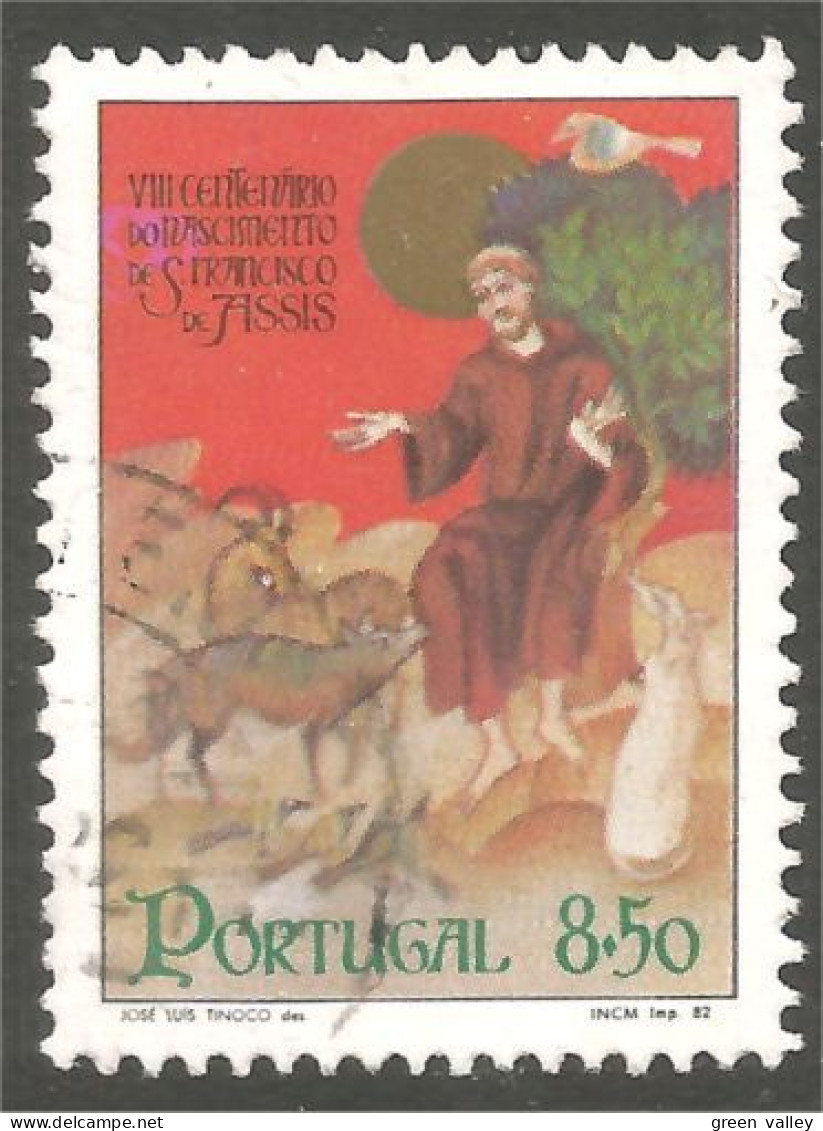 XW01-2427 Portugal Francois Assises Francis Francisco Assisis Goat Chèvre Chien Hund Perro Dog - Teología