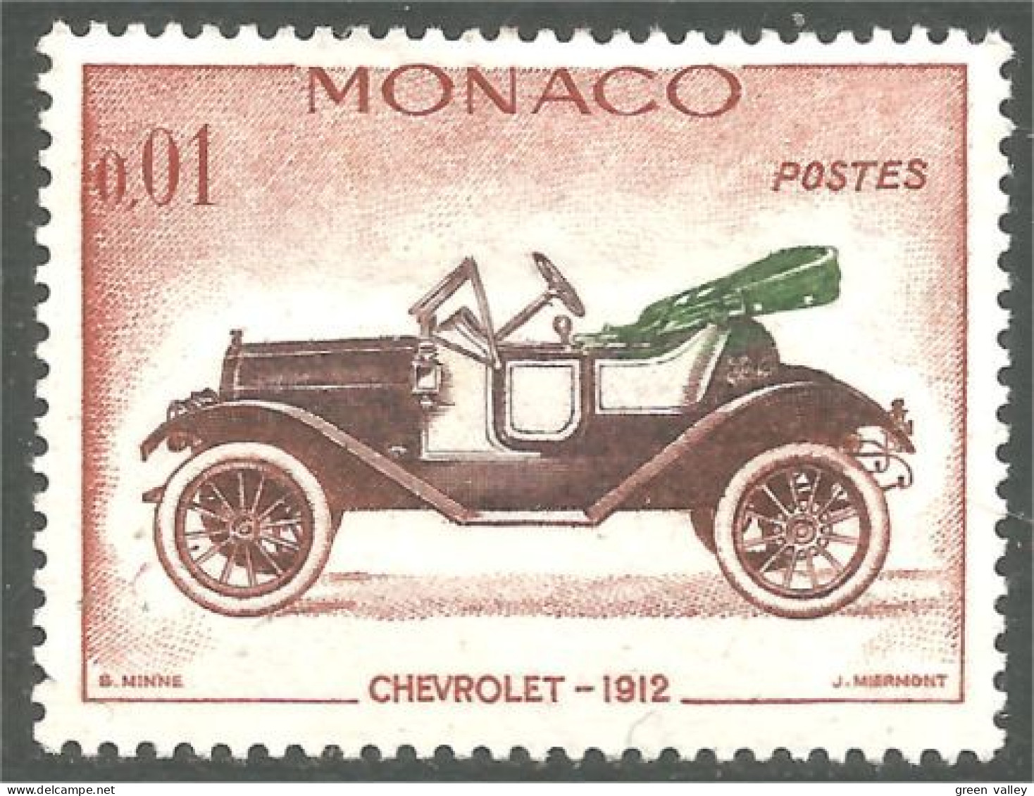 XW01-2413 Monaco Auto Automobile Car Chevrolet 1912 MH * Neuf - Francobolli Su Francobolli