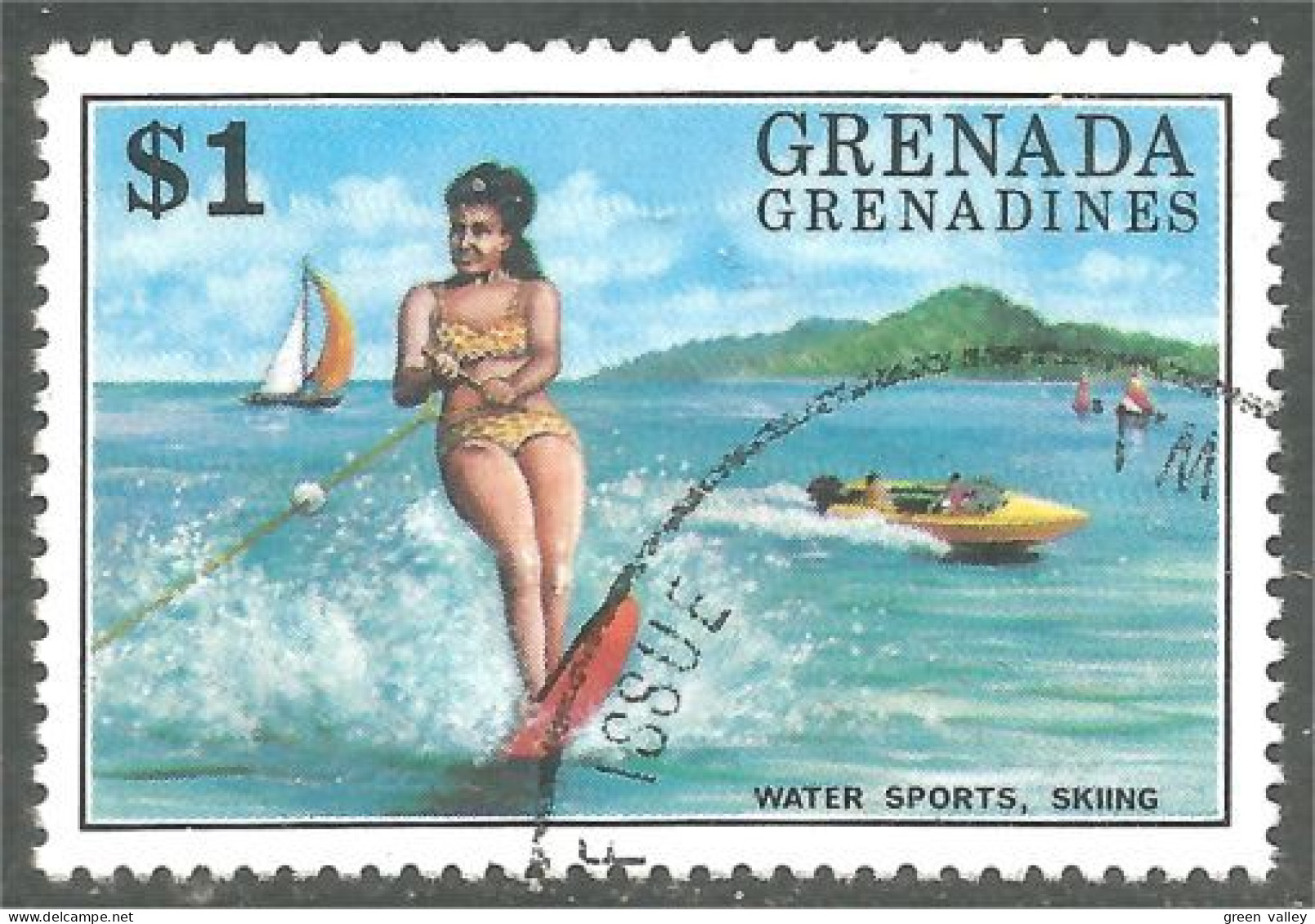 XW01-2418 Grenada Water Ski Nautique Bateau Boat - Waterski