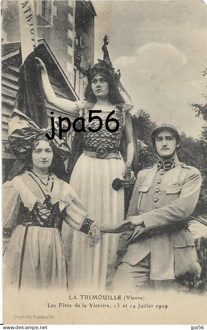 86 - LA TRIMOUILLE - Cpa - Les Fêtes De La Victoire 13 Et 14 Juillet 1919 - La Trimouille