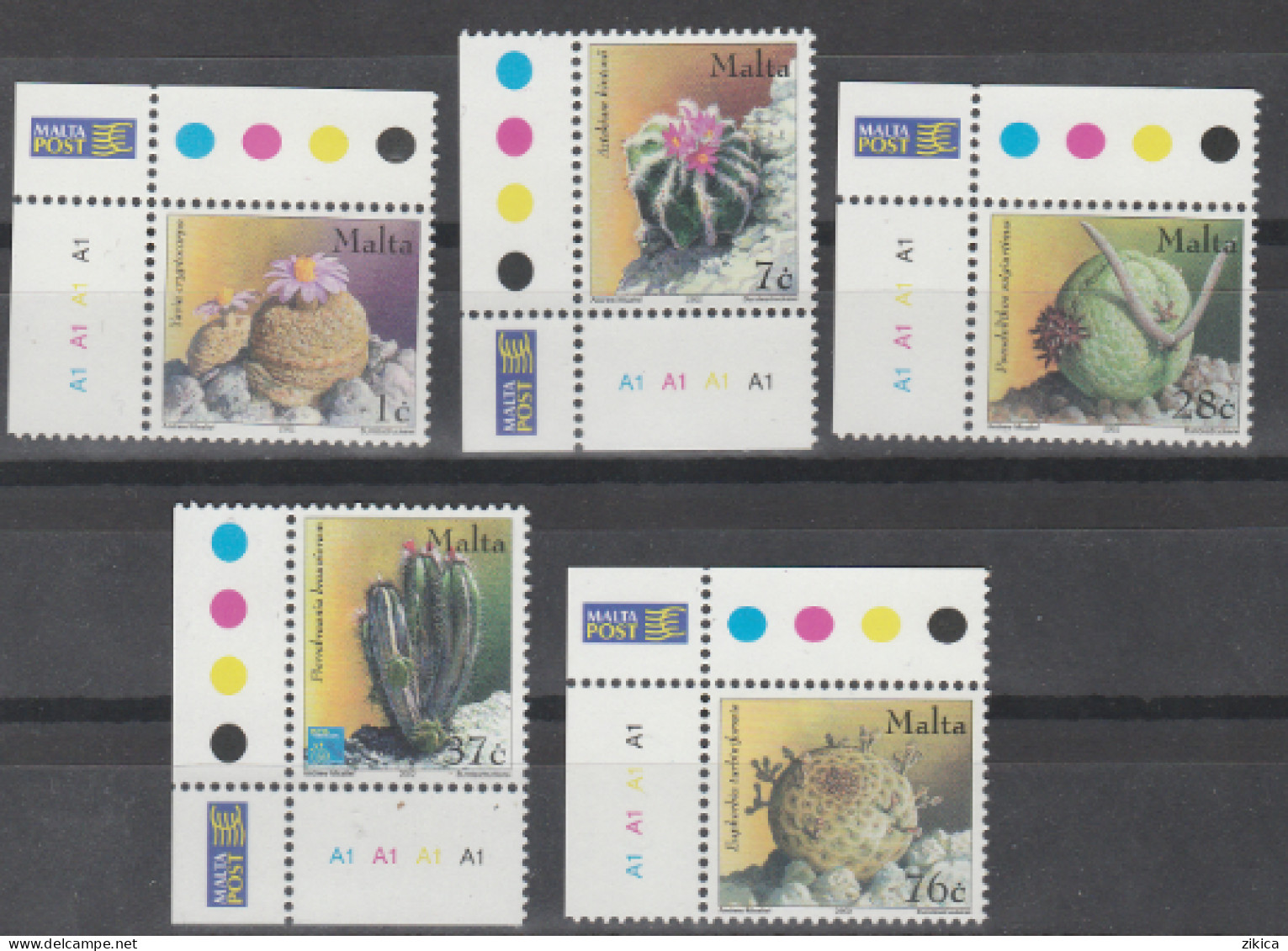 Malta - 2002 Cacti & Succulents,Flora/Cactus. MNH** - Malta