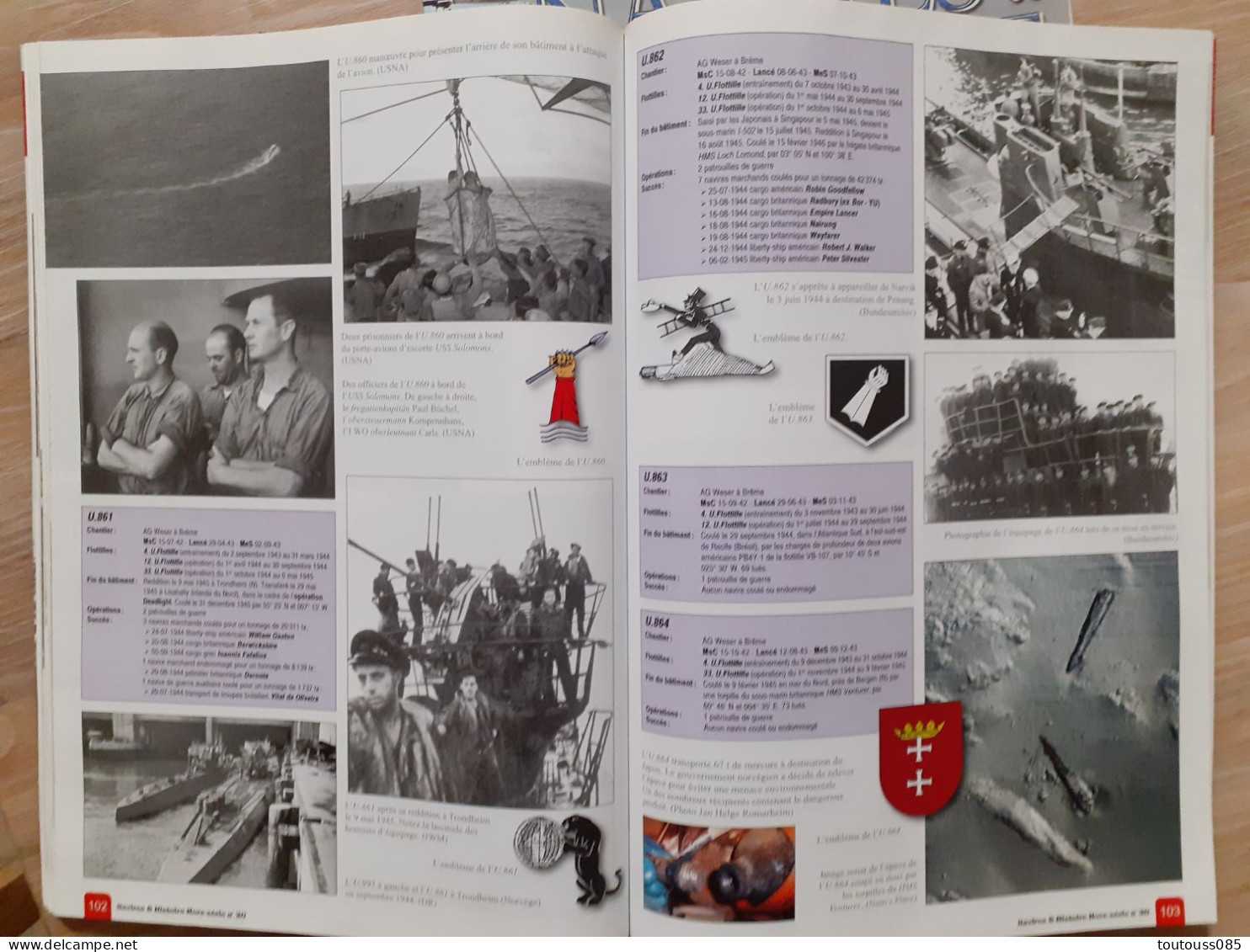 LOT DE TROIS REVUES HORS-SERIE NAVIRES ET HISTOIRE SUR LES SOUS-MARINS DE LA KRIEGSMARINE 1935-1945 - Frans