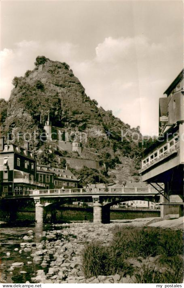 73694543 Idar-Oberstein Partie An Der Nahe Mit Blick Auf Felsenkirche Idar-Obers - Idar Oberstein