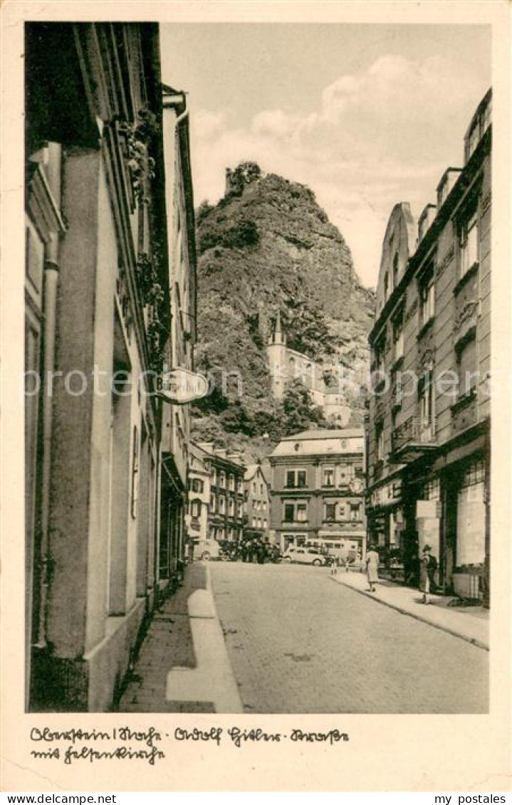 73694542 Oberstein Nahe Strasse Mit Blick Zur Felsenkirche Oberstein Nahe - Idar Oberstein