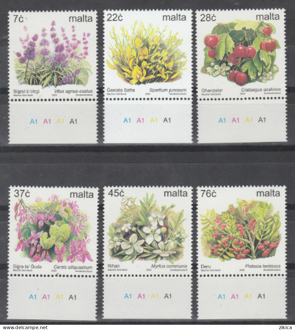 Malta - 2003 Flora.Plants  MNH** - Malta