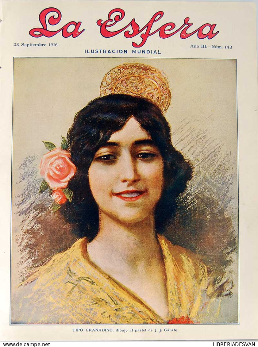 Recorte Revista La Esfera 1916. Echegaray - Dionisio Pérez - Unclassified