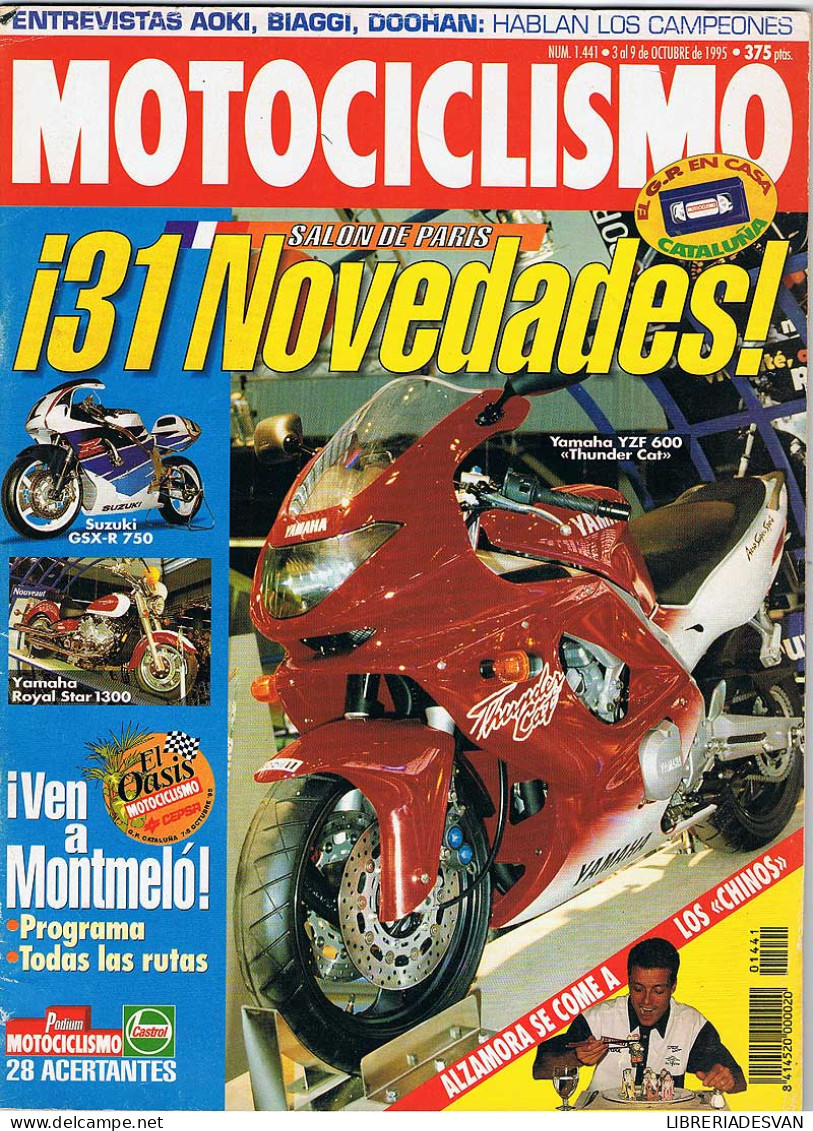 Revista Motociclismo No. 1441. Octubre 1995 - Sin Clasificación