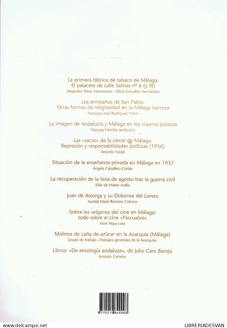 Jábega. Revista De La Diputación Provincial De Malaga Nº 73 - Ohne Zuordnung