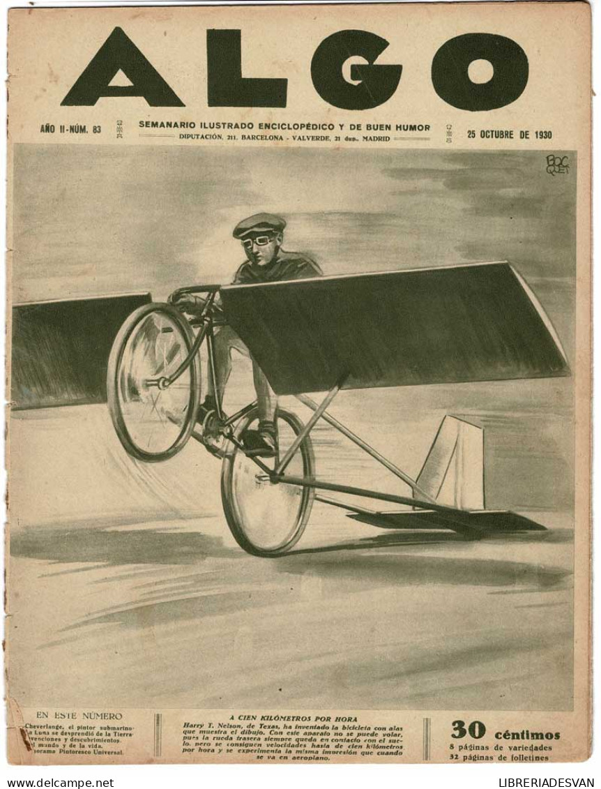 Revista Algo. Año II Nº 83. 25 Octubre 1930 - Zonder Classificatie