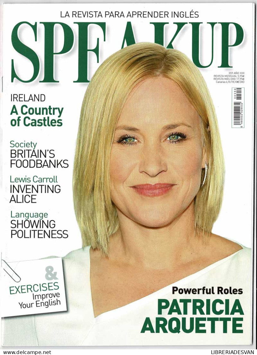 Revista Speak Up Nº 359. Patricia Arquette - Sin Clasificación