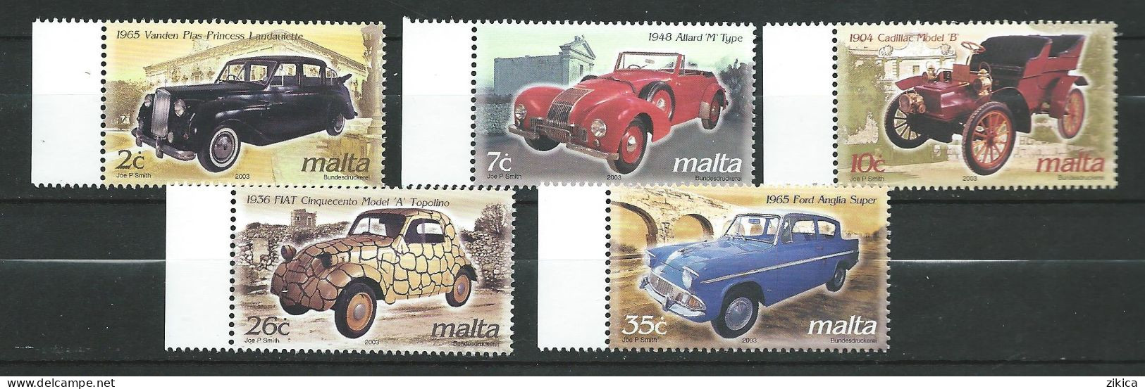 Malta - 2003 Vintage Cars.  MNH** - Malta