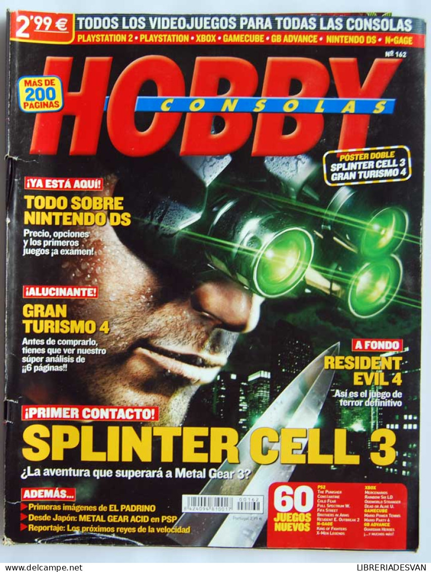 Revista Hobby Consolas Nº 162. Splinter Cell 3 + Póster Doble - Unclassified