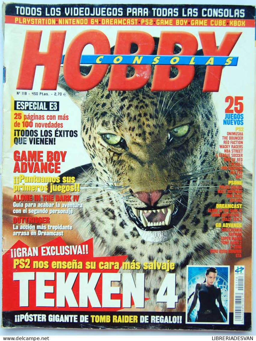 Revista Hobby Consolas Nº 118. Tekken 4 - Sin Clasificación