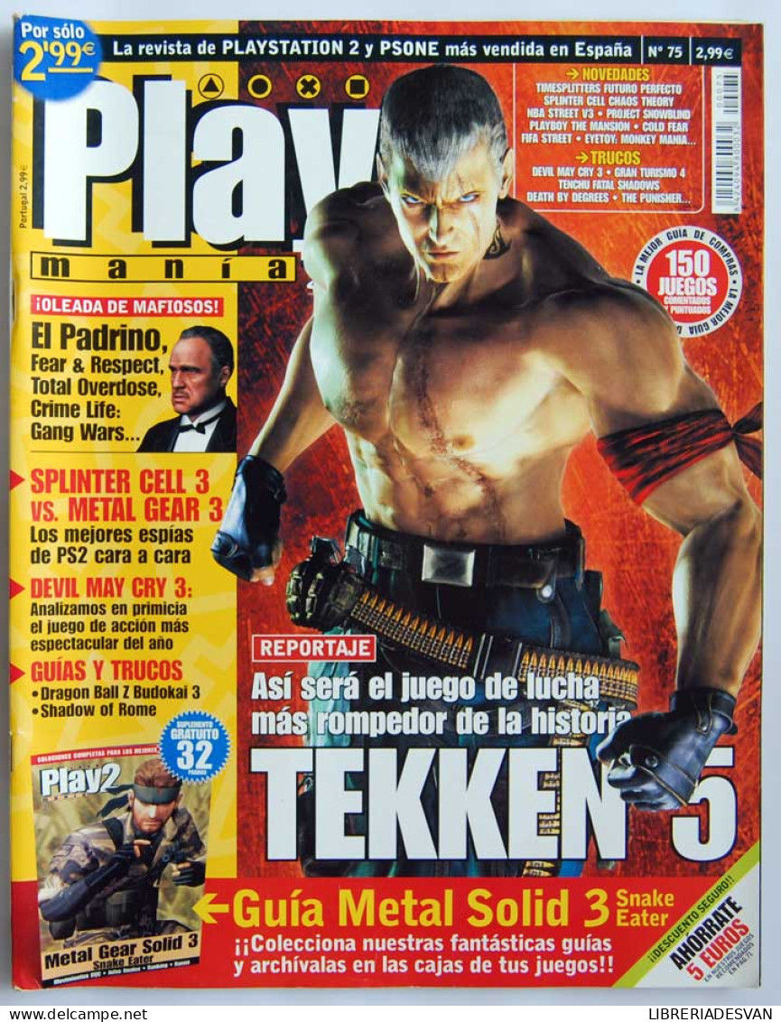 Play Manía Nº 75. Tekken 5 - Incluye Guía Metal Gear Solid 3 - Unclassified