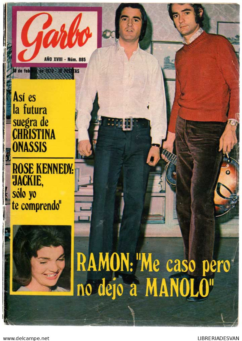 Revista Garbo Nº 885 - 18-02-1970 - Christina Onassis, Rose Kennedy, Dúo Dinámico - Unclassified