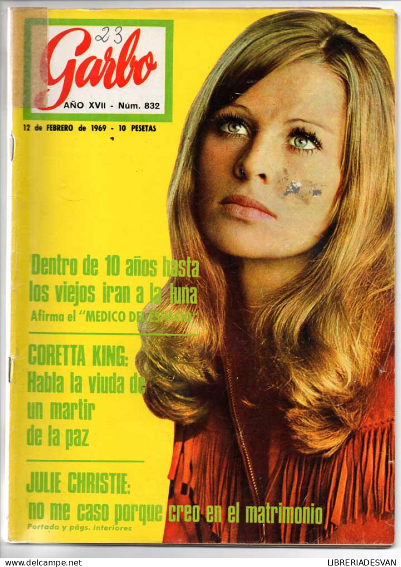 Revista Garbo Nº 832 - 12-02-1969 - Corette King, Adiós A Boris Karloff, Britt Ekland, Tony Curtis - Unclassified