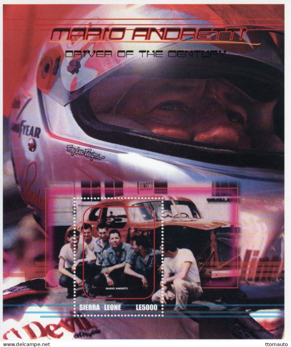 Sierra Leone - Mario Andretti - Driver Of The Century - Large 1v Sheet -  MNH/Mint/Neuf - Cars