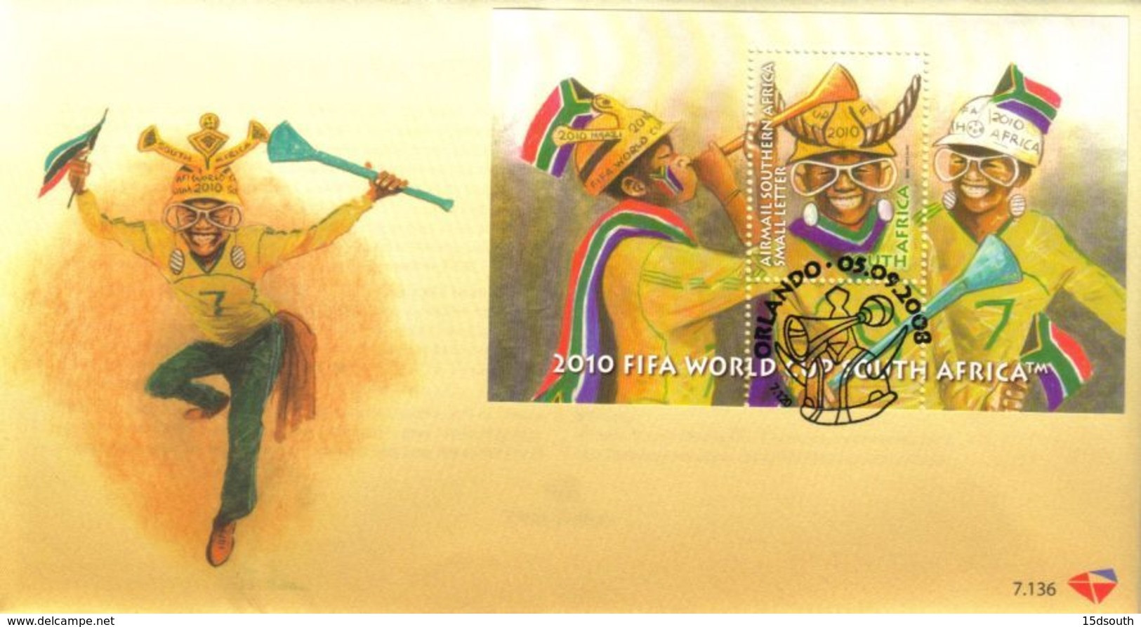 South Africa - 2008 FIFA World Cup 2010 Vuvuzela FDC # SG 1679 - 2010 – South Africa
