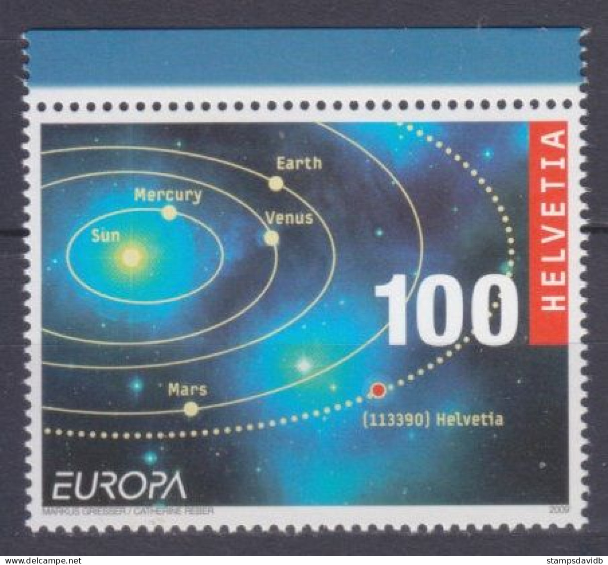 2009 Switzerland 2101 Europa Cept / Planets Of The Solar System - 2009