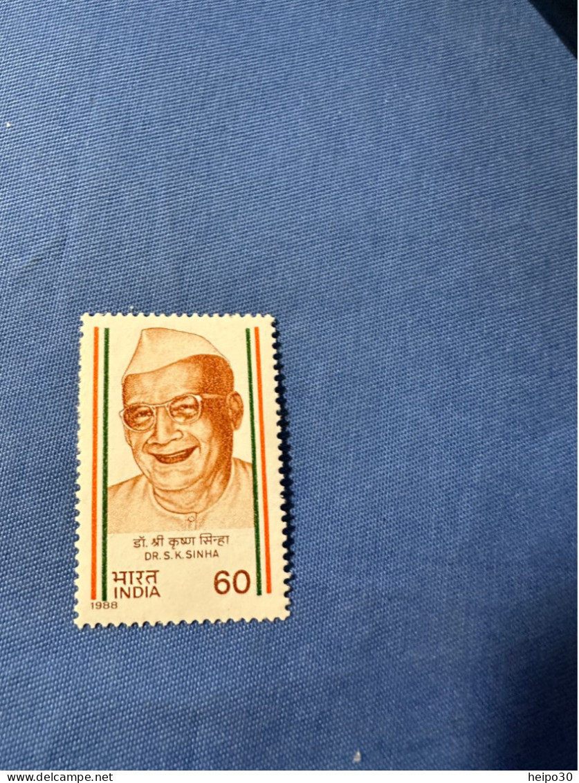 India 1988 Michel 1142 Sri Krishna Sinha MNH - Unused Stamps