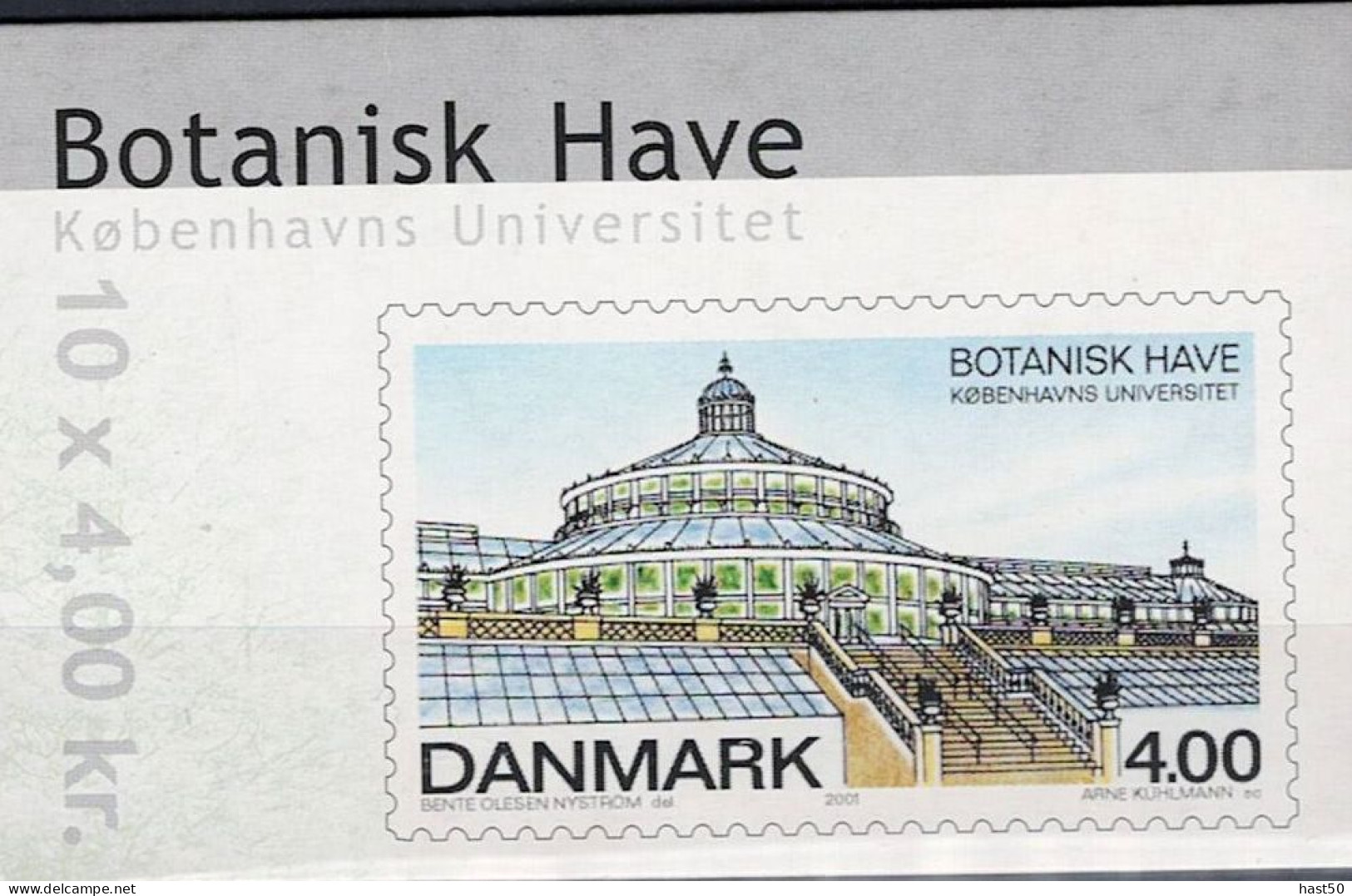 Dänemark Denmark Danemark - 400 Jahre Botanischer Garten (MiNr: MH 10x 1267) 2001 - Gest Used Obl  Ersttagsstempel - Carnets