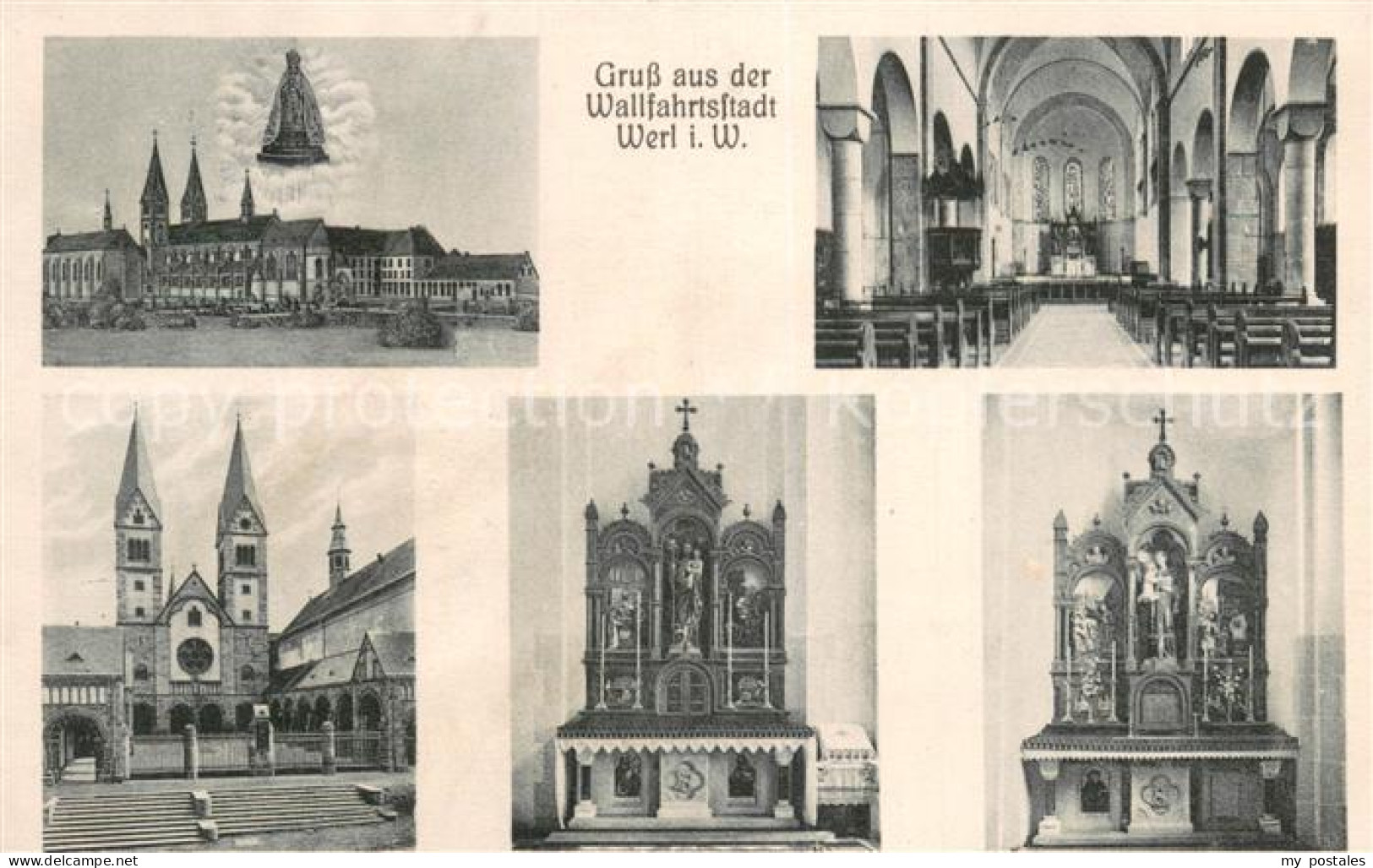 73694132 Werl Westfalen Wallfahrtskirche Inneres Altar Treppenaufgang Werl Westf - Werl