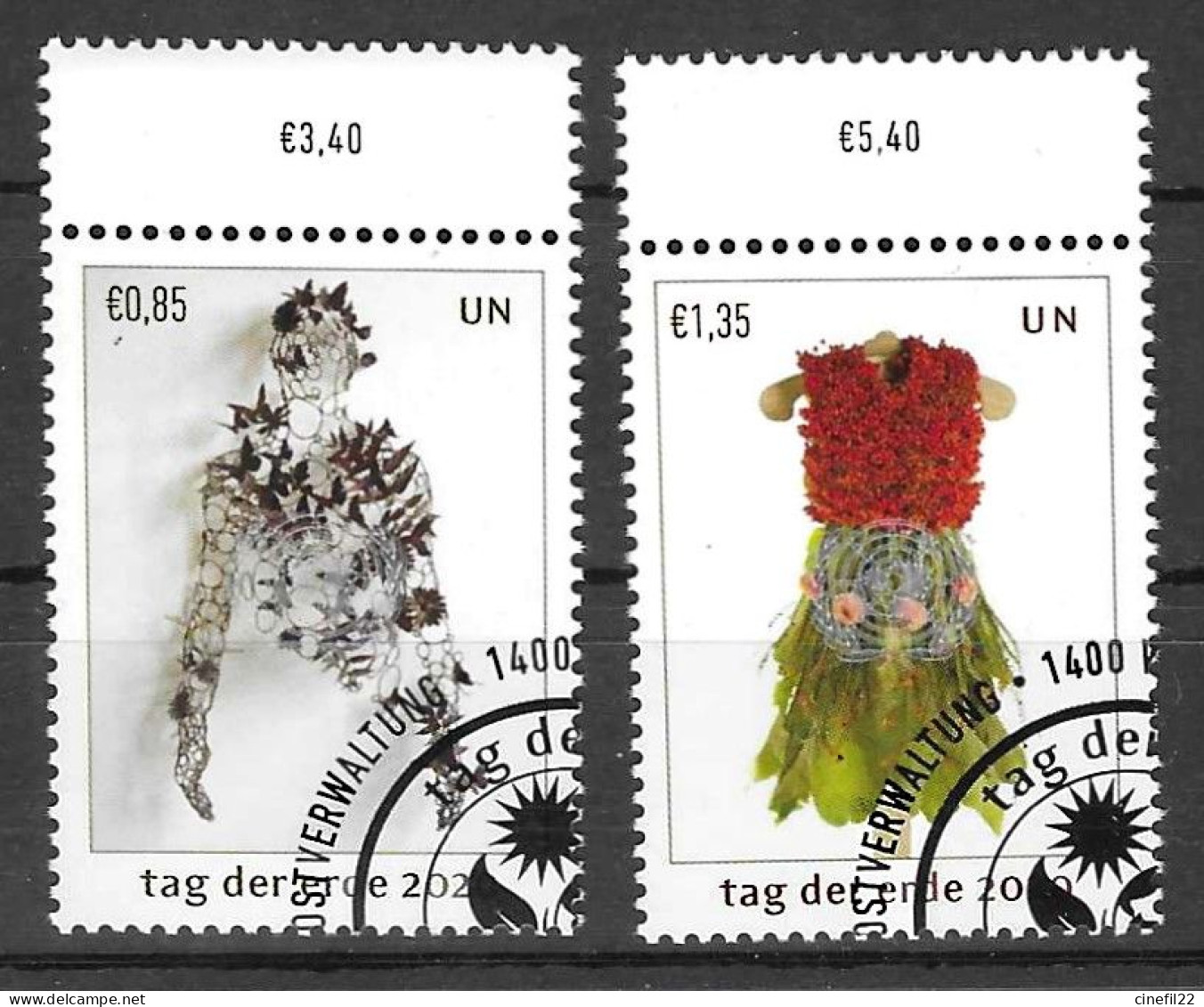 ONU, Nations-Unies, Vienne, Journée De La Terre 2020 Yv. 1059/60 Oblitérés - Used Stamps