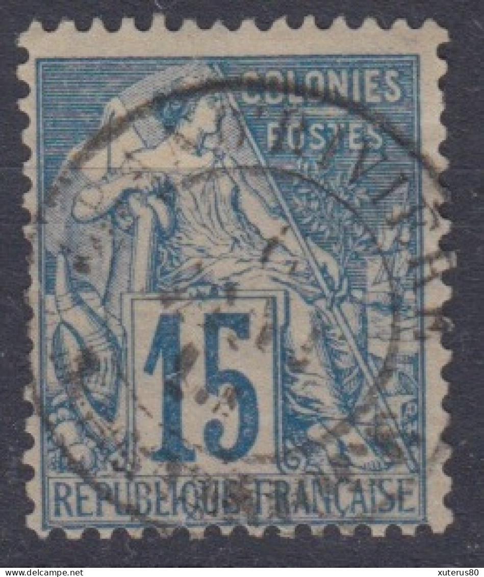 #200 COLONIES GENERALES N° 51 Oblitéré Grand'Rivière (Martinique)  L'UN DES BUREAUX LES PLUS RARES !!! - Alphée Dubois