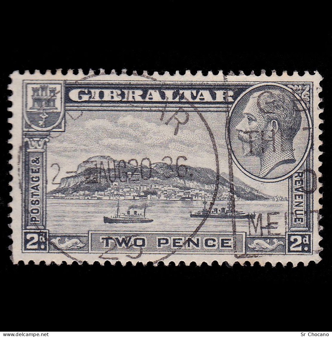 GIBRALTAR STAMP.1932.GV.2d.SG 112.USED.. - Gibraltar
