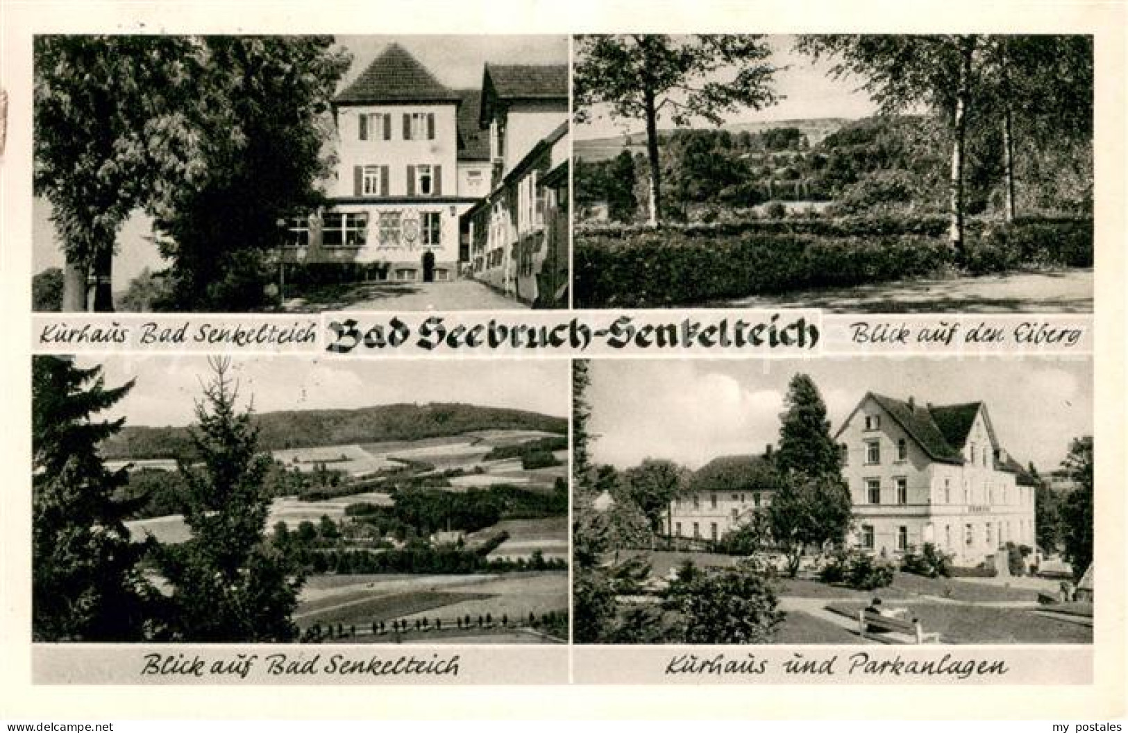 73694029 Bad Senkelteich Kurhaus Blick Zum Eiberg Ortsansicht Kurhaus Und Parkan - Vlotho
