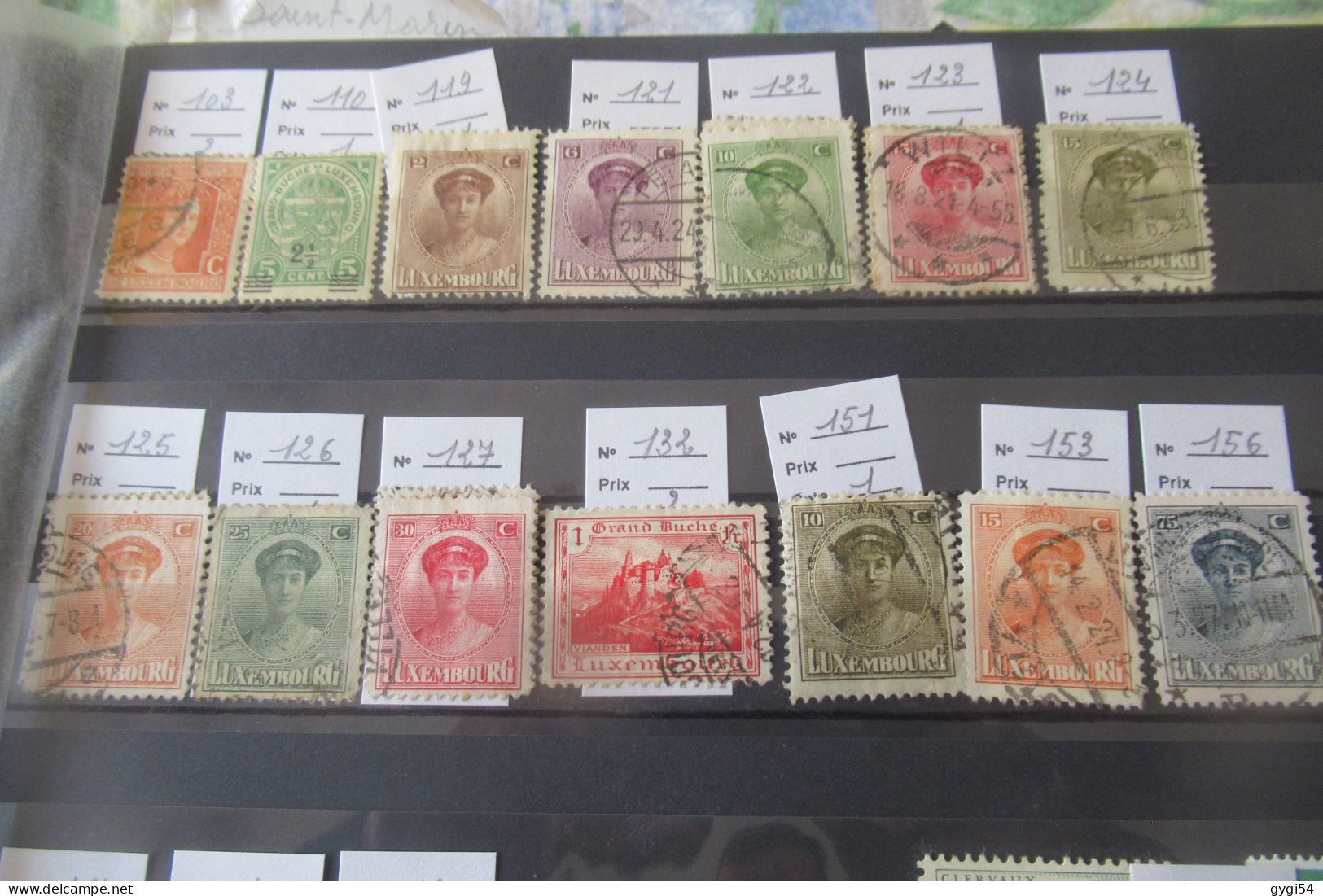 LUXEMBOURG  LOT OBLITERE  TOUS ETATS  COTE 722 E - Collections