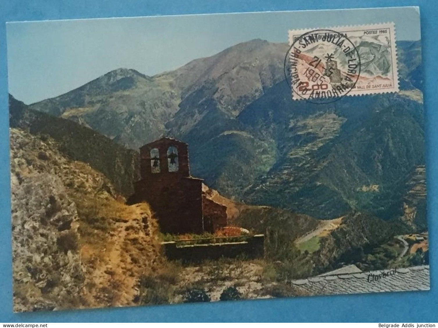 Andorra Andorre Carte Maximum 1985 Val De Sant Julia - Cartoline Maximum