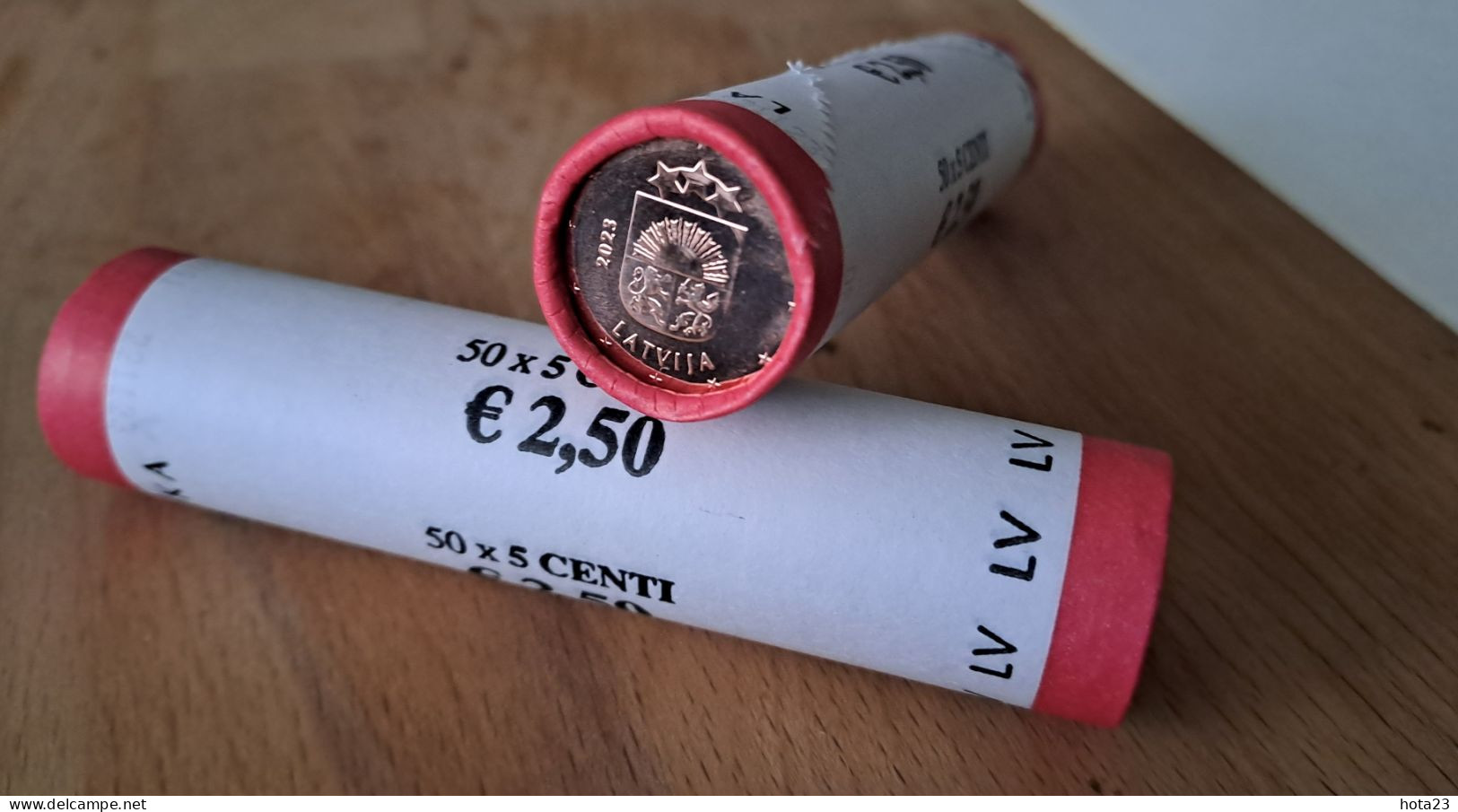 LATVIA ,Lettland . Lettonia  2023 5 Euro Cent  Coin Roll  UNC - Lettonia