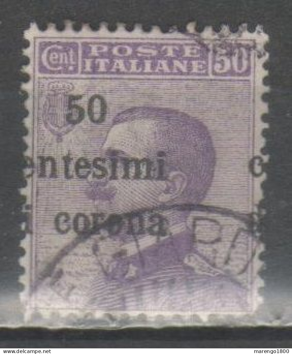 Trento E Trieste 1919 - Effigie 50 C. Varietà Soprastampa Spostata - Trentino & Triest