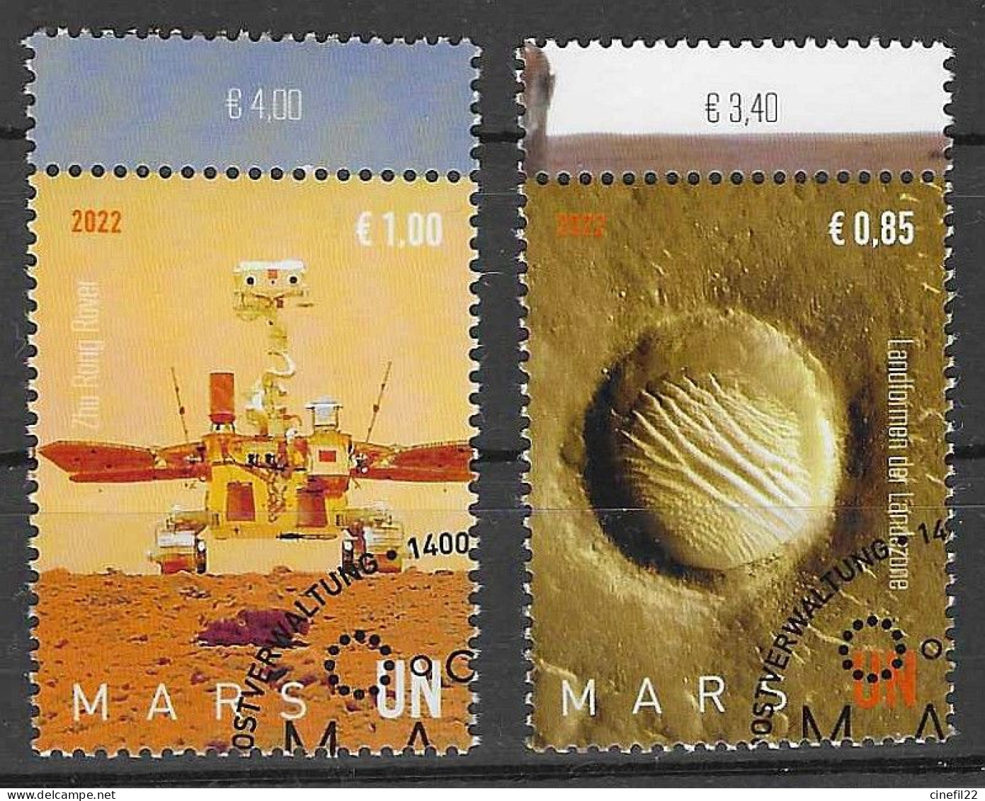 ONU, Nations-Unies, Vienne, Espace, Planète Mars 2022 Oblitéré - Used Stamps