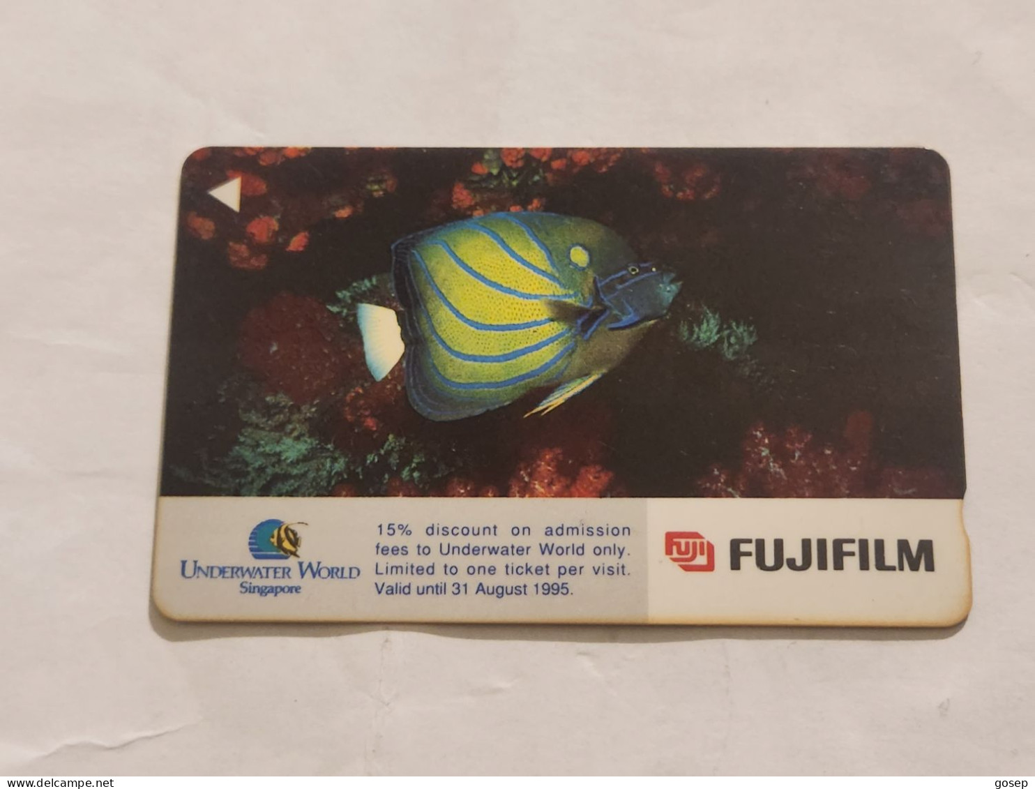 SINGAPORE-(18SFUA)-Under Water 1-(285)(18SFUA-050364)($2)(1/1/1994)-used Card+1card Prepiad Free - Singapur