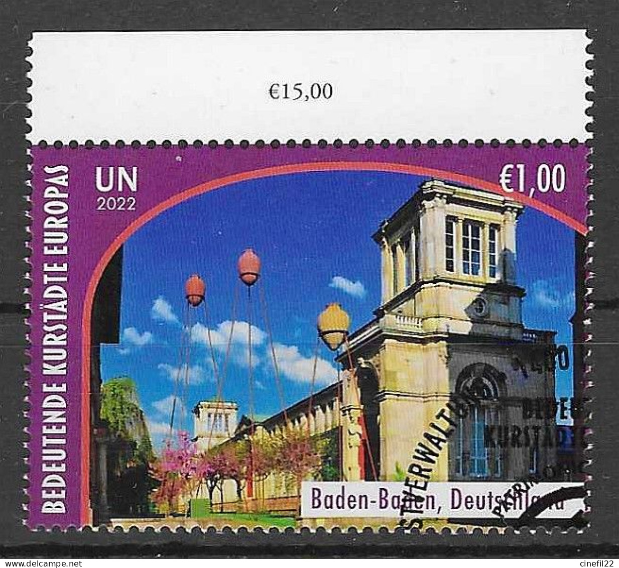 ONU, Nations-Unies, Vienne, Baden-Baden Allemagne 2022 Oblitéré - Used Stamps