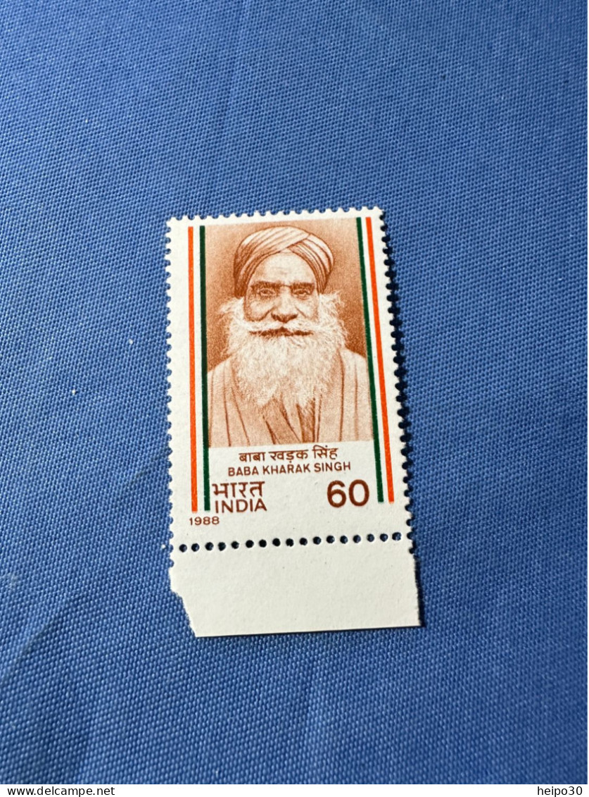 India 1988 Michel 1182 Baba Kharak Singh MNH - Neufs