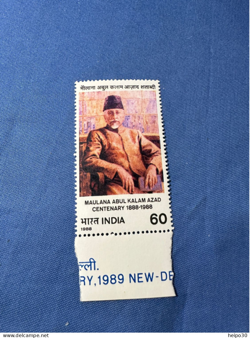 India 1988 Michel 1188 Maulana Abul Kalam Azad MNH - Unused Stamps